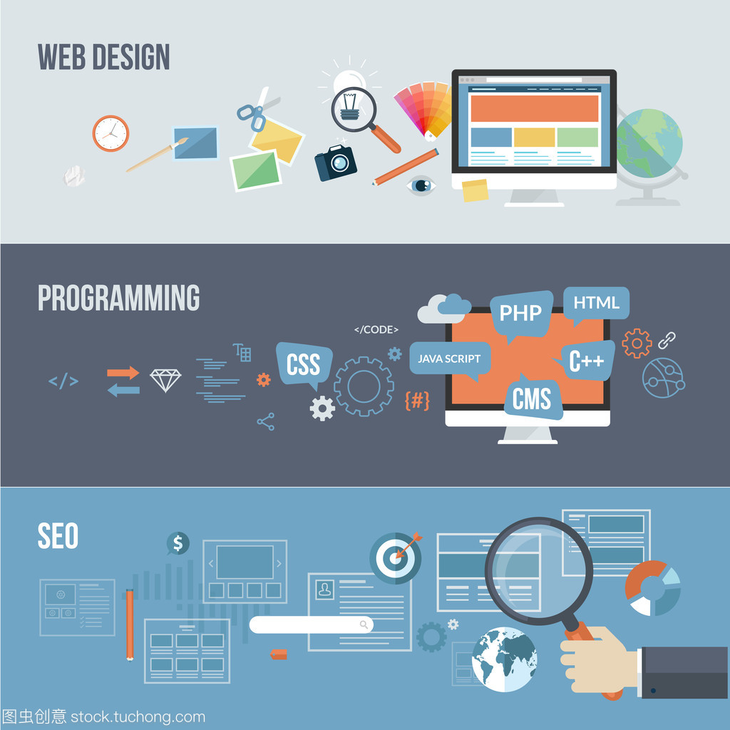為 web 開發(fā)的平面設(shè)計(jì)概念集