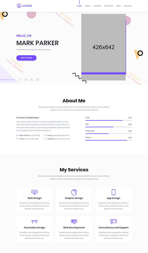 ui設計與web開發網站模板
