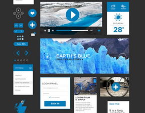 為網(wǎng)頁設計師和開發(fā)人員準備的30個免費扁平化ui套件