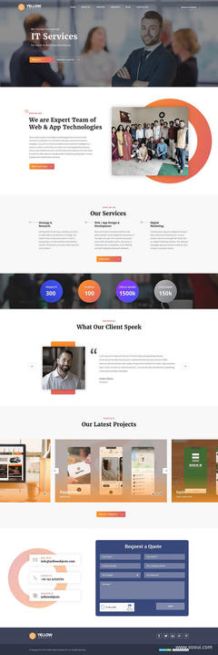 軟件開發(fā)公司網(wǎng)站UI設計作品 網(wǎng)頁設計詳情頁與列表頁素材資源模板下載